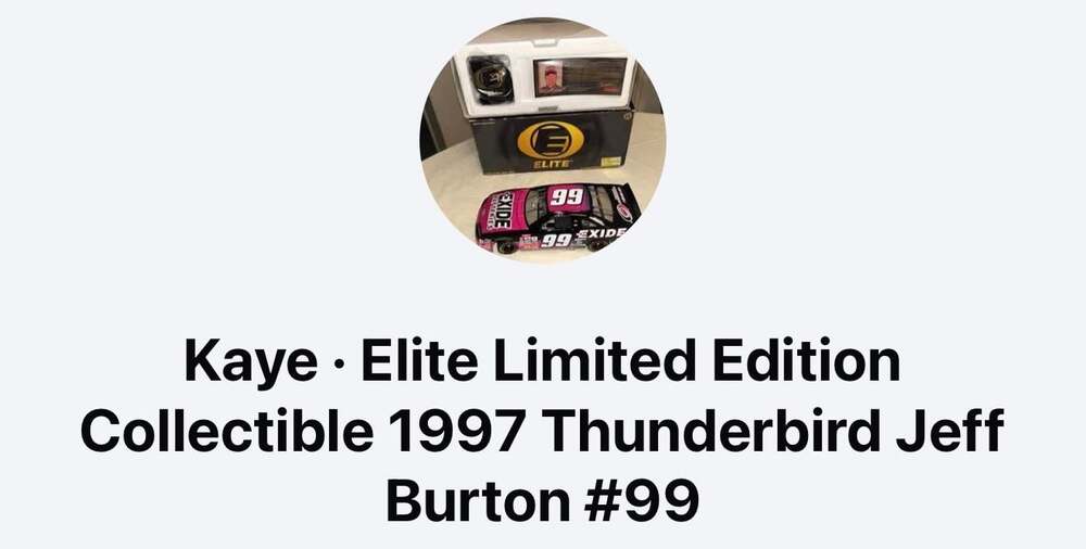 Action Elite 1:24 Jeff Burton #99 Exide Batteries 1997 Ford Thunderbird Die-Cast